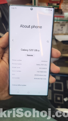Samsung Galaxy S22ultra 12/256